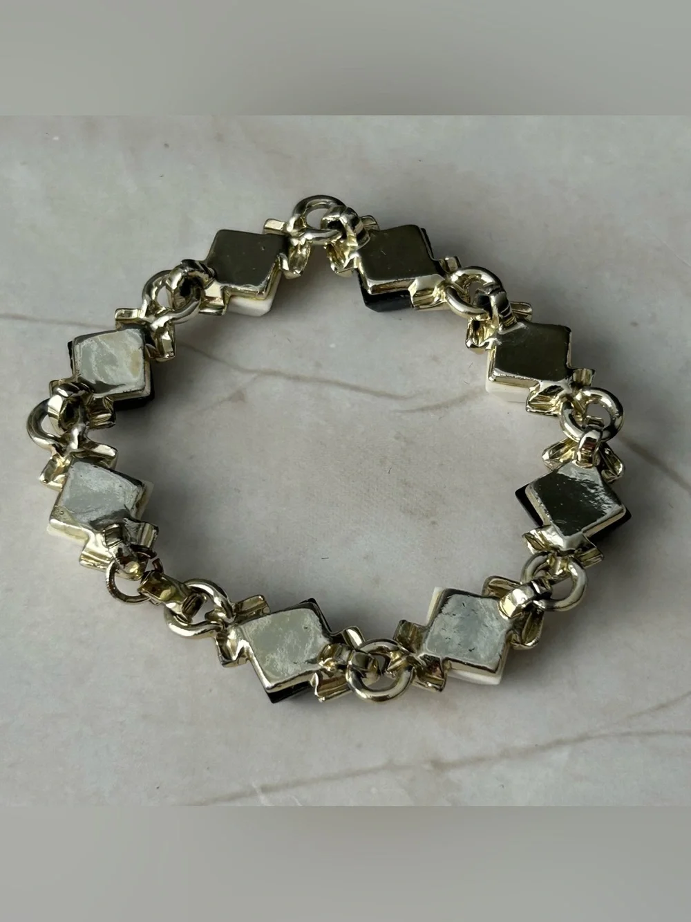 Black & White Geometric Bracelet